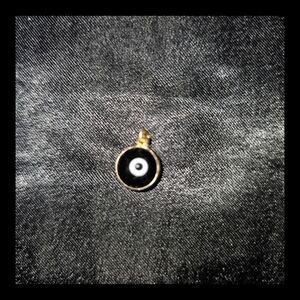 Black evil eye pendant